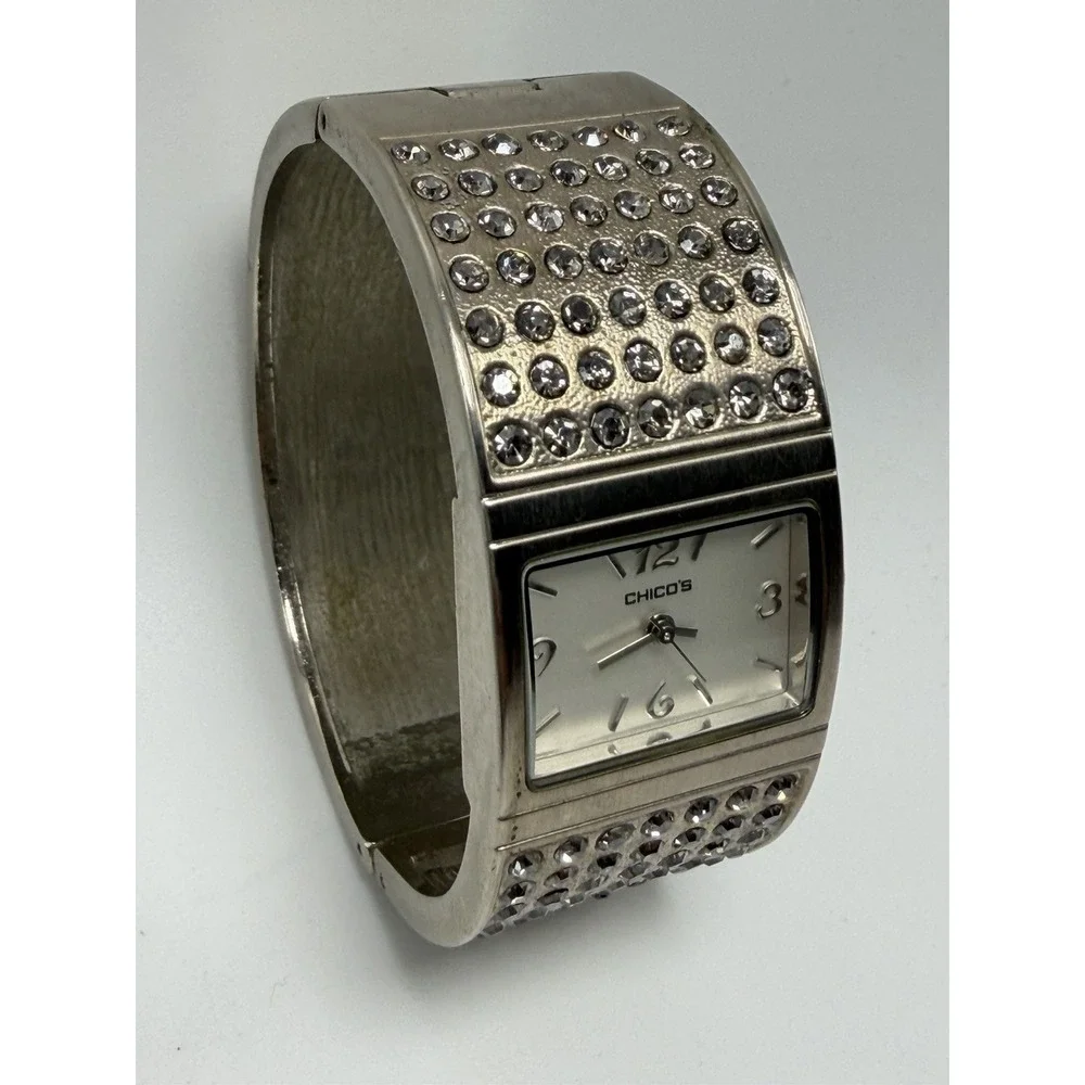 Chico's Ladies Cuff Bangle Watch New Battery 26MM‎ 7